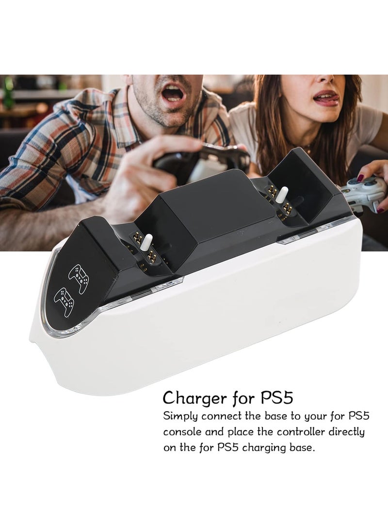 Gaming Controller, Video Gaming Controller, GP5‑1520 for PS5 Charging Station Fast Charging Charging Docking Station for PS5 Controller with LED Indicator