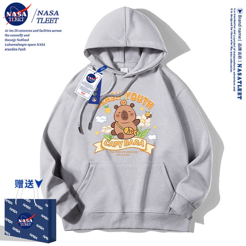 Nasa Joint Boys And Girls Sweatshirt Kabibala Middle And Large Children'S Wear Fleece-Lined Hooded Top Children'S Coat - Image 4