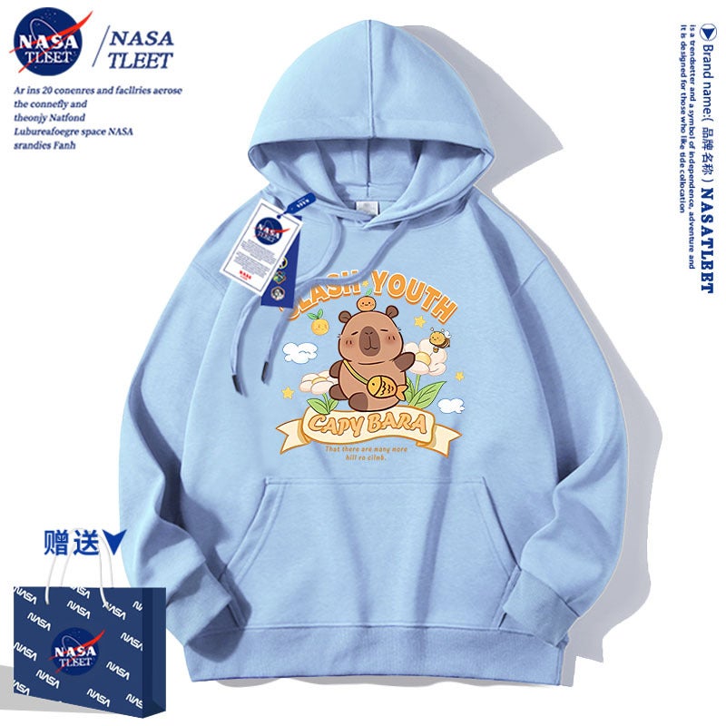 Nasa Joint Boys And Girls Sweatshirt Kabibala Middle And Large Children'S Wear Fleece-Lined Hooded Top Children'S Coat - Image 5