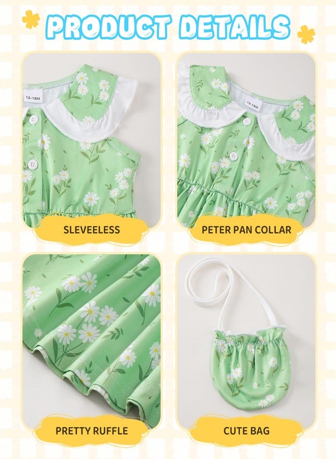 Saeaby Toddler Dress for Girls Clothes Summer Outfit Ruffle Short Sleeve Flower Dresses School Fairy Boho Sundress Baby Girl 18-24 Month Girl Clothing - Image 4