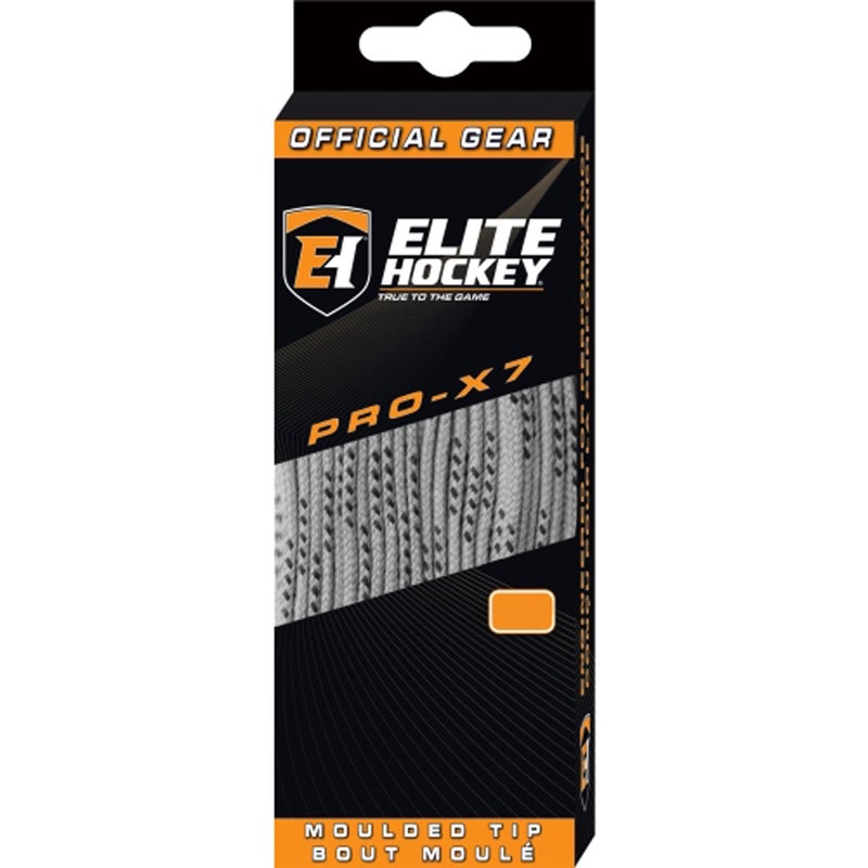Elite Hockey رباط حذاء هوكي Elite Hockey PRO-X7 (X7-فضي، 120") - Image 5