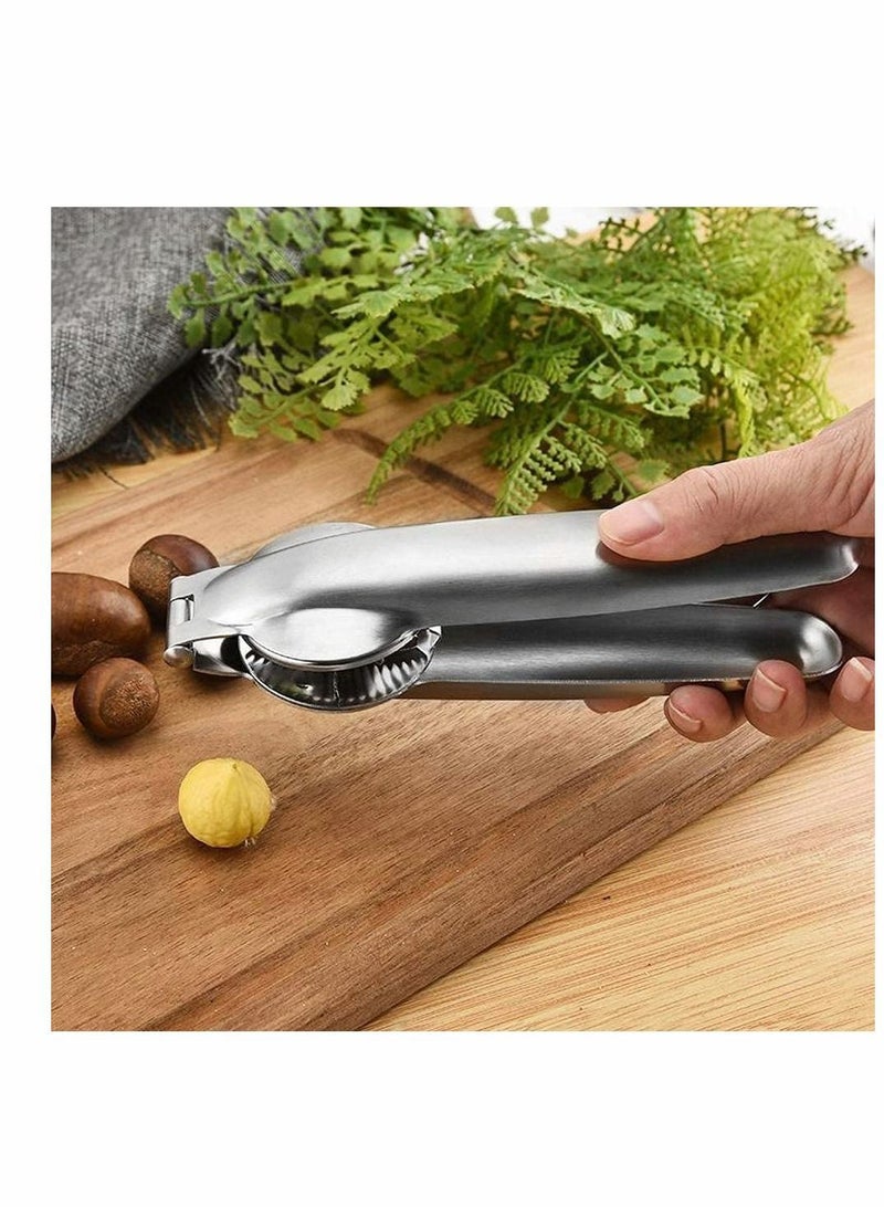 NIBEMINENT Nutcracker Chestnut Clip, Nut Cracker Sheller Walnut Pliers, 304 Stainless Steel Opener, Multifunctional Kitchen Tools for Dried Fruit - Image 3