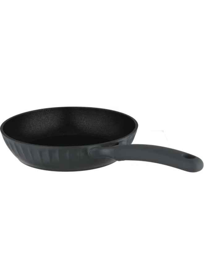 ROBUST aluminum frying pan, 22 cm, plastic handle, Teflon interior - dark gray - Image 2