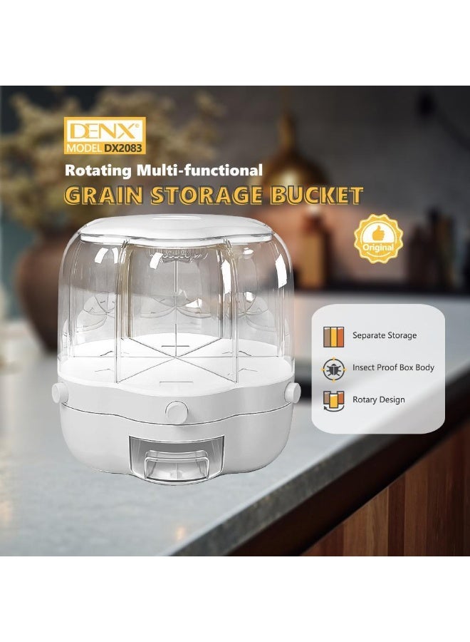 دينكس وعاء تخزين لتخزين الأرز والحبوب مع فوهة مقسمه من دينكس - Image 3