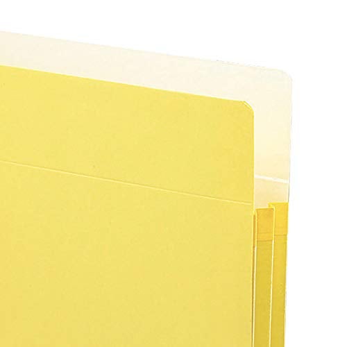 Smead File Pocket, Straight-Cut Tab, 1-3/4" Expansion, Letter Size, Yellow, 25 per Box (73223) - Image 3