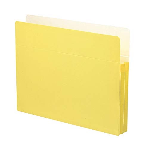 Smead File Pocket, Straight-Cut Tab, 1-3/4" Expansion, Letter Size, Yellow, 25 per Box (73223) - Image 5