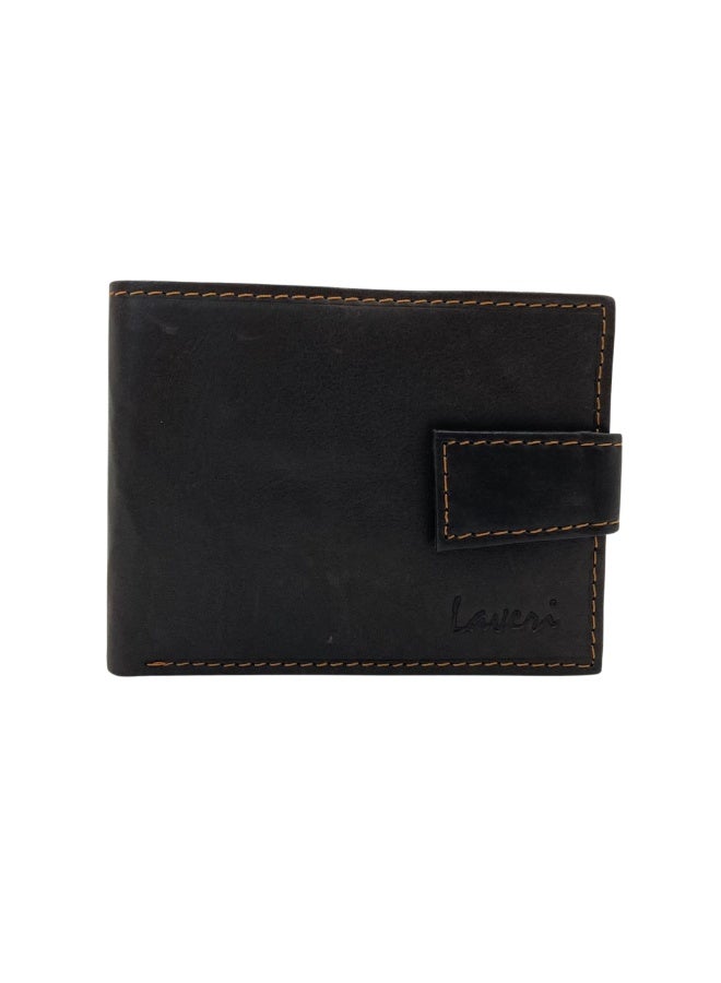 LAVERI LEATHER Antq Smooth Leather Wallet With Inside Leather Lining - Image 4