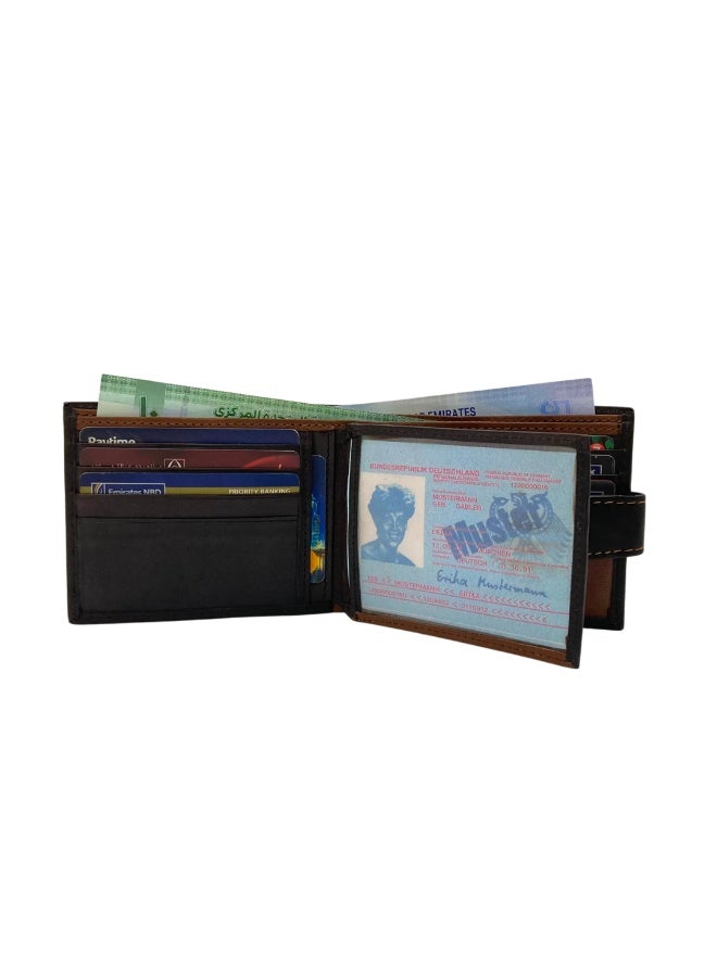 LAVERI LEATHER Antq Smooth Leather Wallet With Inside Leather Lining - Image 5