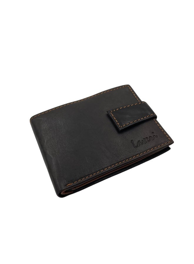 LAVERI LEATHER Antq Smooth Leather Wallet With Inside Leather Lining - Image 1