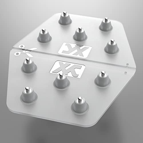 XCMAN Snowboard Clear Aluminum Spike Stomp Pad Anti-Slip,Provides Extra Grip and Pperfect Traction with 3M Adhesives 5.1 x 4.3 inch - Image 1