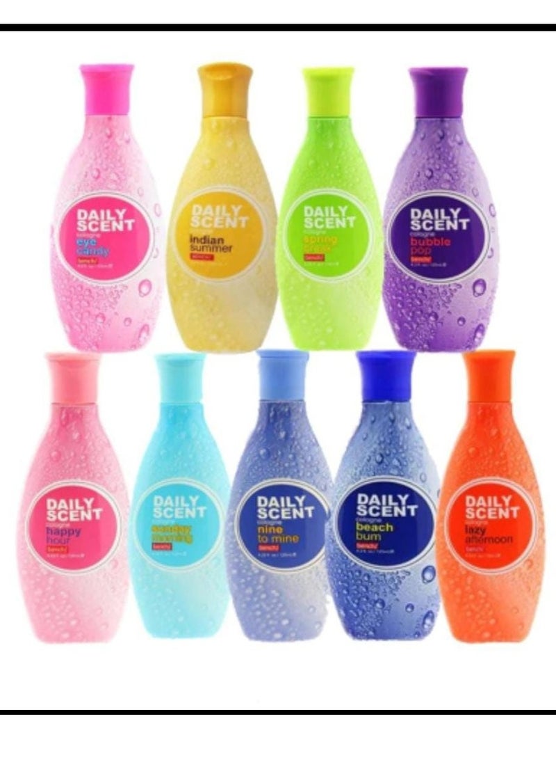 Daily Scent Daily Body Mist Cologne Pack of 9 Multicolour 125 ml