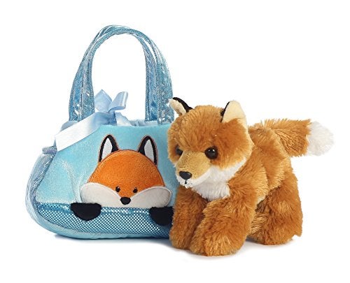 Aurora® Fashionable Fancy Pals™ Peek-A-Boo Fox Stuffed Animal - On-The-go Companions - Stylish Accessories - Multicolor 7 Inches - Image 3