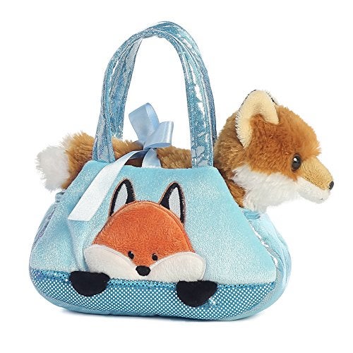 Aurora® Fashionable Fancy Pals™ Peek-A-Boo Fox Stuffed Animal - On-The-go Companions - Stylish Accessories - Multicolor 7 Inches - Image 2