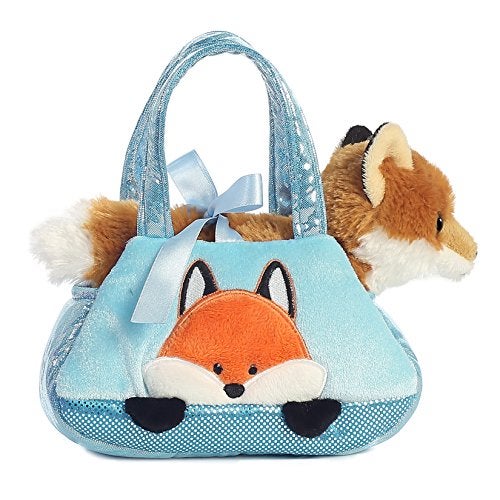 Aurora® Fashionable Fancy Pals™ Peek-A-Boo Fox Stuffed Animal - On-The-go Companions - Stylish Accessories - Multicolor 7 Inches - Image 5