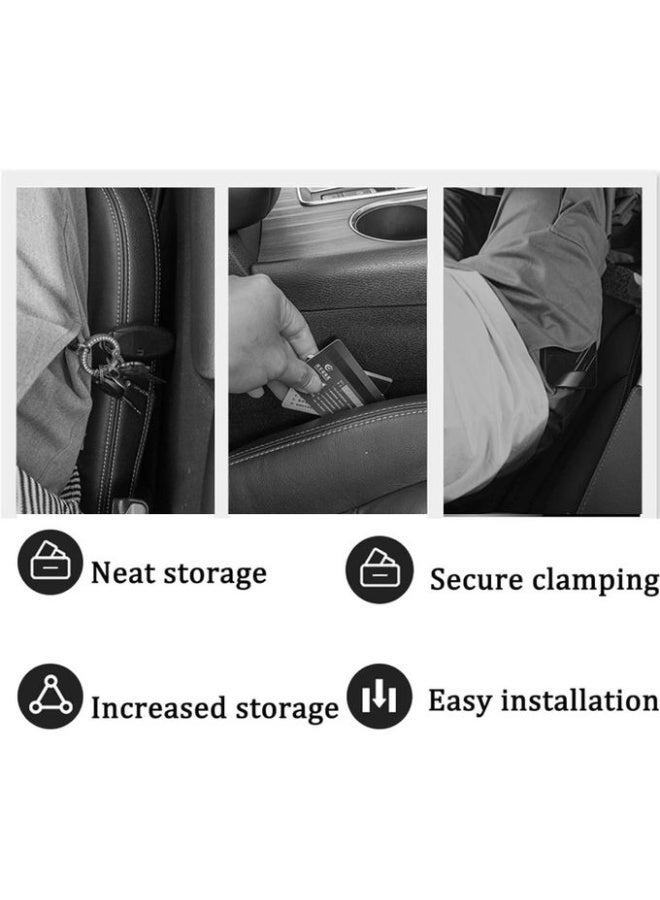 2PCS Car Seat Gap Filler, Vehicle-Mounted Gap Leak-Proof Filling Strip, Car Gap Filler Organiser with Holder Function, Car Side Seat Gap Filler Organizer, Prevents Falling Items (Beige) - Image 3
