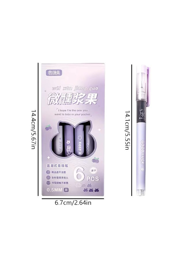 Dry ink colors, 6 pieces, 0.5 mm blue ink - Image 2