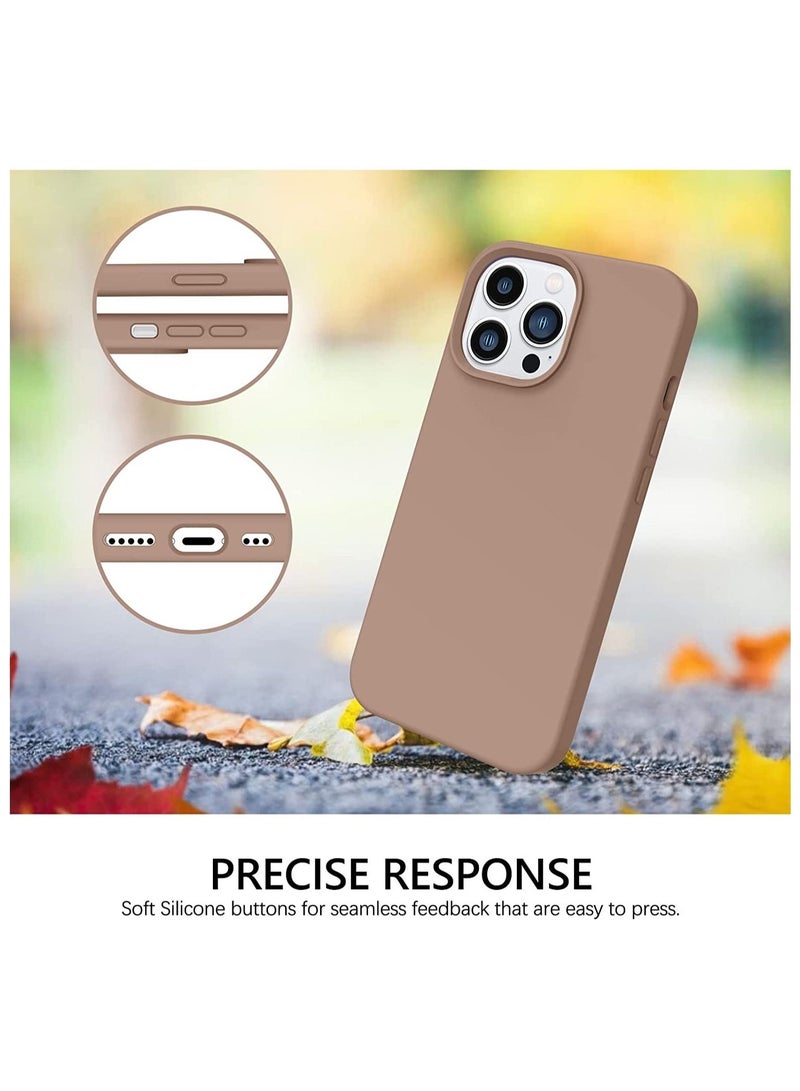 Case for iPhone 14 Pro Max 6.7 Inch Liquid Silicone Soft Gel Rubber Slim Thin Microfiber Lining Cushion Texture Cover Shockproof Protective Phone Case - Image 2