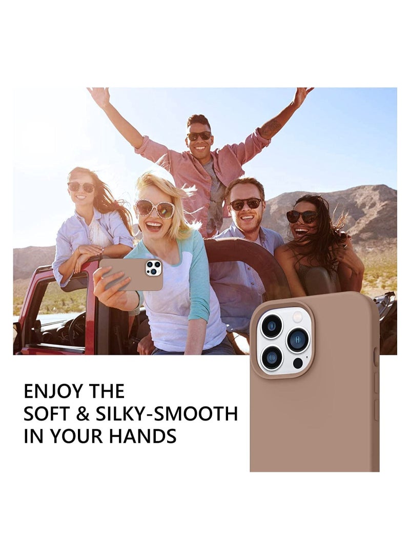 Case for iPhone 14 Pro Max 6.7 Inch Liquid Silicone Soft Gel Rubber Slim Thin Microfiber Lining Cushion Texture Cover Shockproof Protective Phone Case - Image 5