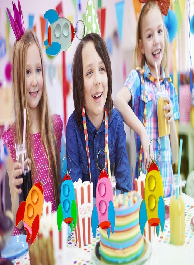 مجموعة رواكوا المكونة من 20 عبوة من فقاعات صغيرة على شكل صواريخ، مثالية لألعاب الأطفال، وهدايا الطلاب في الفصول الدراسية الصيفية، وتوزيعات حفلات أعياد الميلاد. - Image 3