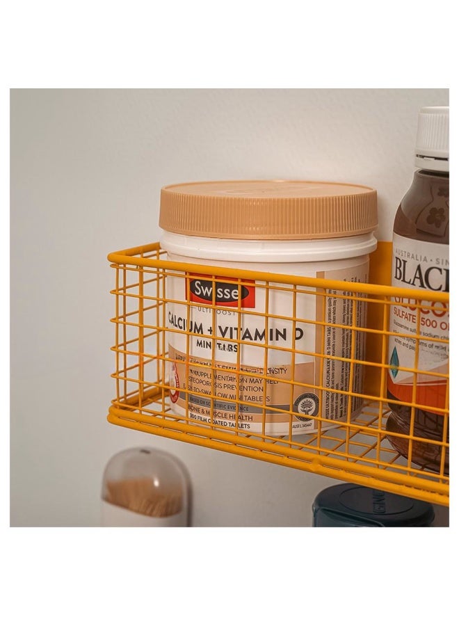 NeeMee Strong Magnetic Refrigerator Shelf Spice Organizer Creative Refrigerator Magnet Magnetic Side Kitchen Spice Rack - Image 3