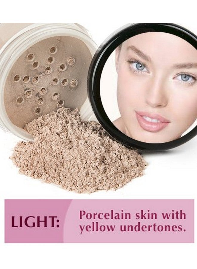 Sweet Face Minerals Flawless Complexion Kit (Light) Full Size Mineral Makeup Set Matte Foundation Bare Face Sheer Powder Cover - Image 4