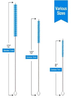 Hiware 15-Piece Straw Cleaning Brush Set, Extra Long Nylon Straw Cleaner, Drinking Straws Cleaning Brush for Multiple Size Straws