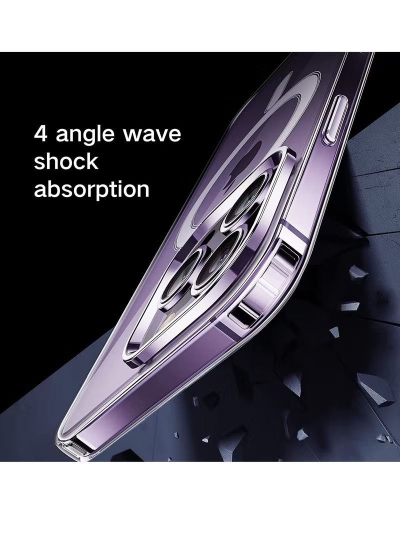 IAF Magnetic Case for iPhone 14 Pro Case Protective Compatible with Magsafe for iPhone 14 Pro Case for 6.1 inch Crystal Clear - Image 3