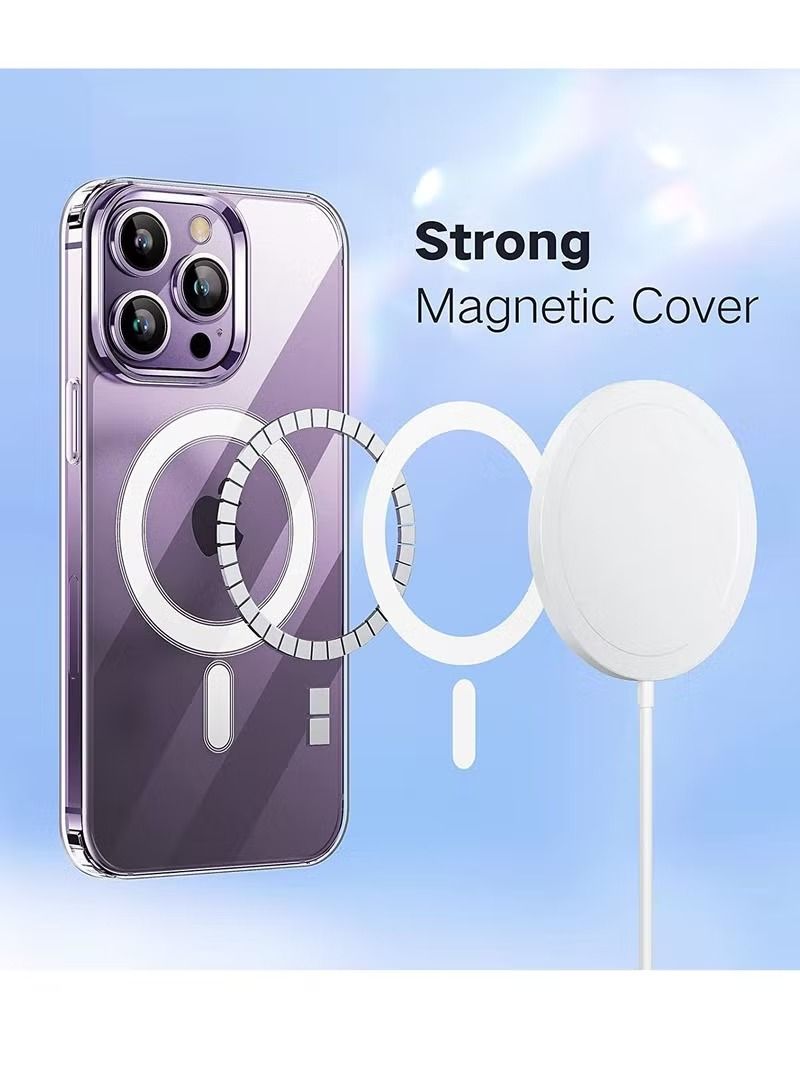 IAF Magnetic Case for iPhone 14 Pro Case Protective Compatible with Magsafe for iPhone 14 Pro Case for 6.1 inch Crystal Clear - Image 2