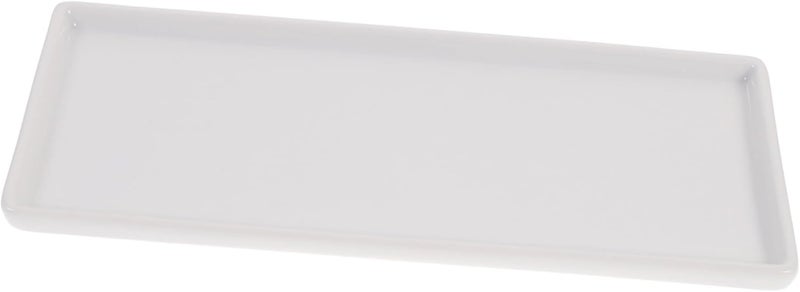White Ceramic Bathroom Storage Tray Rectangle Jewelry Dish 23 2X9 4X1 5CM - Image 1