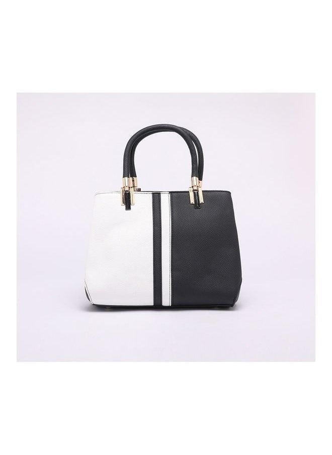 Generic - Black Vogue Patchwork Simple Design Large Capacity Tote Bag for Women - Image 1