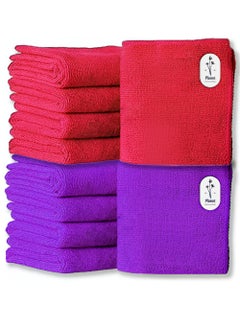 Red & Purple 8 pcs
