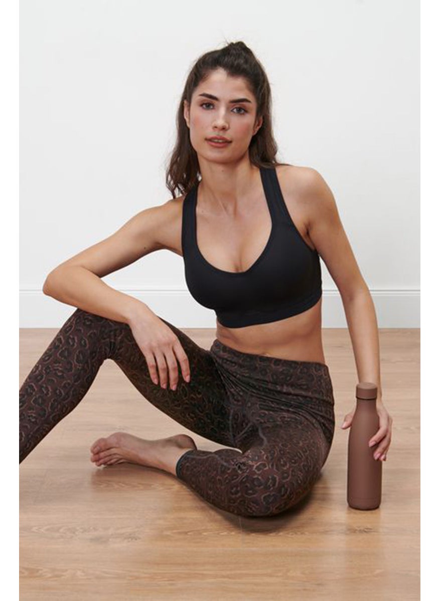 Tchibo Women Sportswear Fit Reversible Training Tights, Brown  - Image 1