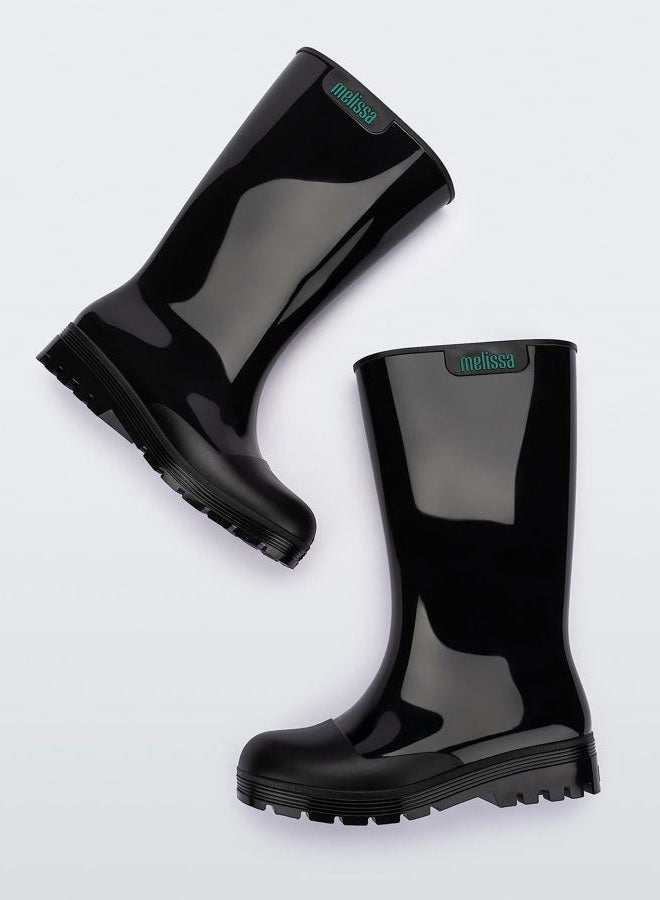 melissa Welly Women's Rain Boot, Black, 8 - Image 3