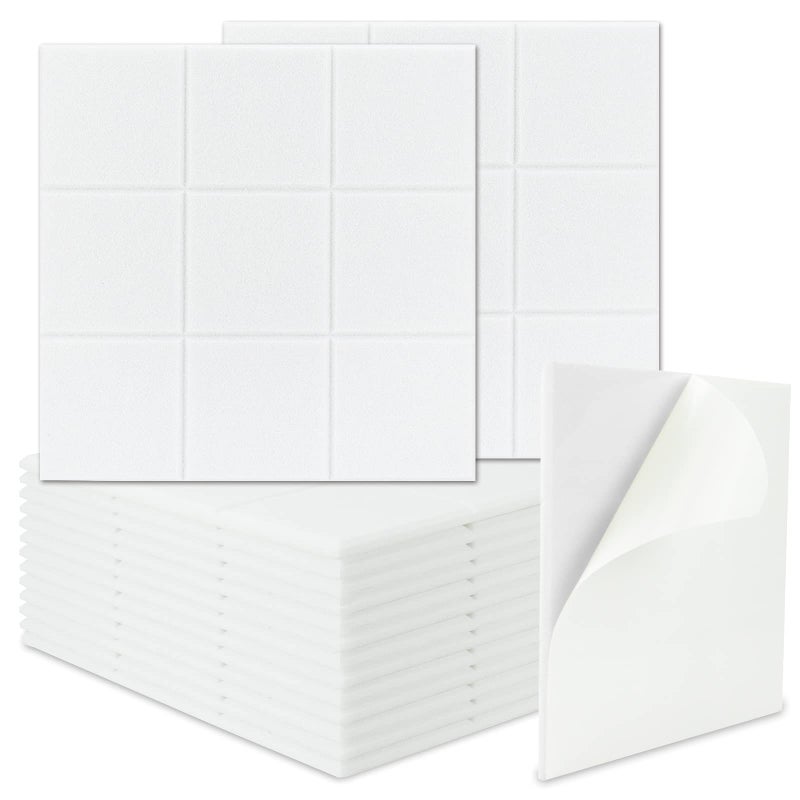 BXI Sound Absorber - 16 Pack Self-adhesive 12 X 12 X 0.4 Inches Acoustic Absorption Panels, Tackable Sound Absorbing Panels for Wall and Ceiling Acoustic Treatment - Image 1