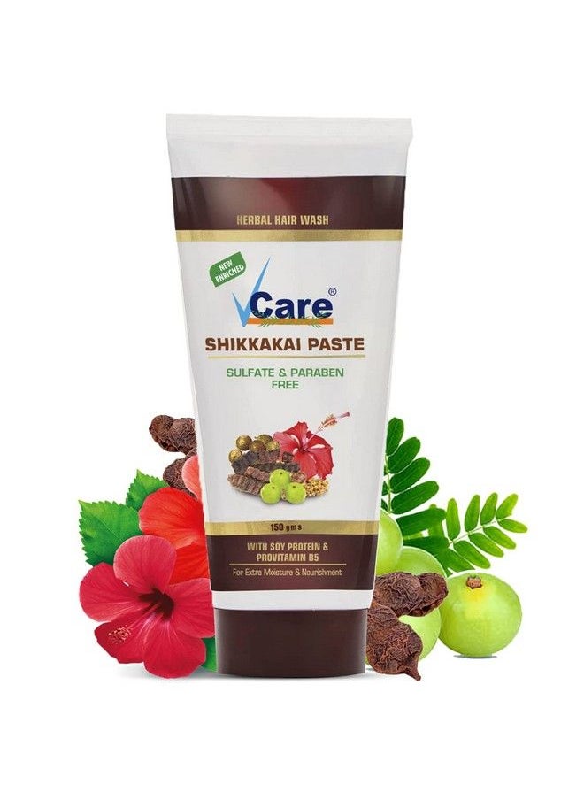 VCare Shikkakai Paste 150Gm Natural Shikkakai Paste Reduces Hair Fall And Promotes Hair Growth  - Image 2