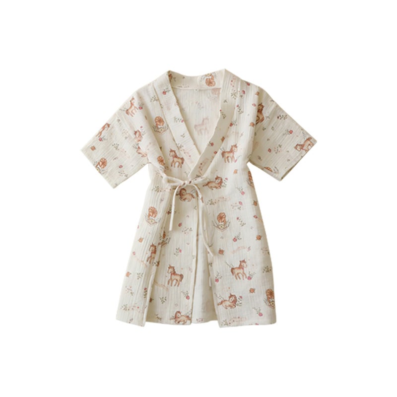 2026 New Kids' Bathrobe, A-Grade Cotton Gauze Baby Onesie Towel, Quick-Drying and Absorbent - Image 1