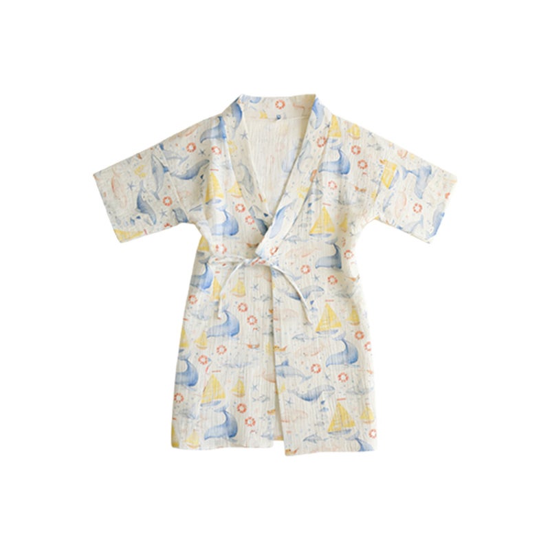2026 New Kids' Bathrobe, A-Grade Cotton Gauze Baby Onesie Towel, Quick-Drying and Absorbent - Image 5