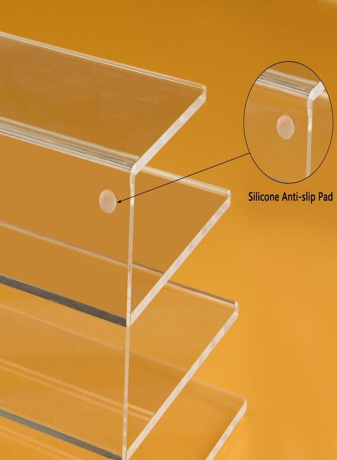Tasybox Acrylic File Holder, Clear File Sorter Desk File Organizer 3 Sections Office Desktop Rack 9" x 6.5" x 6.5" - Image 4