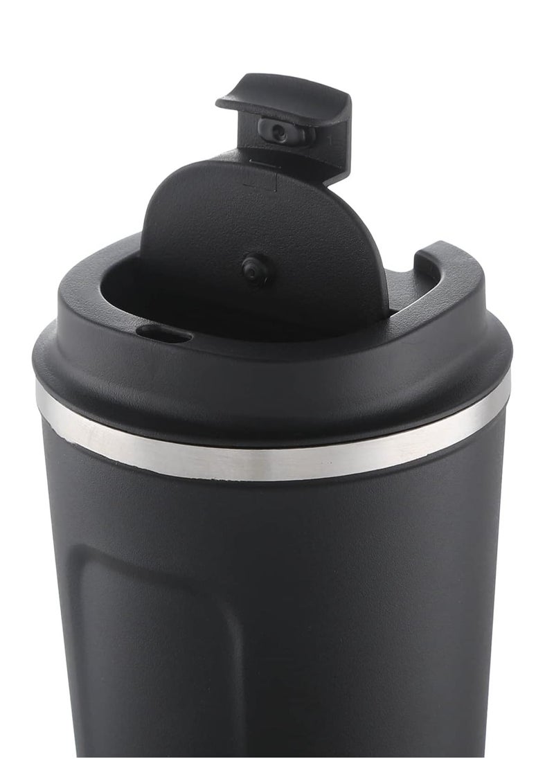 Generic - Stainless Steel Thermal Mug, 510ml - Black and Silver - Image 1