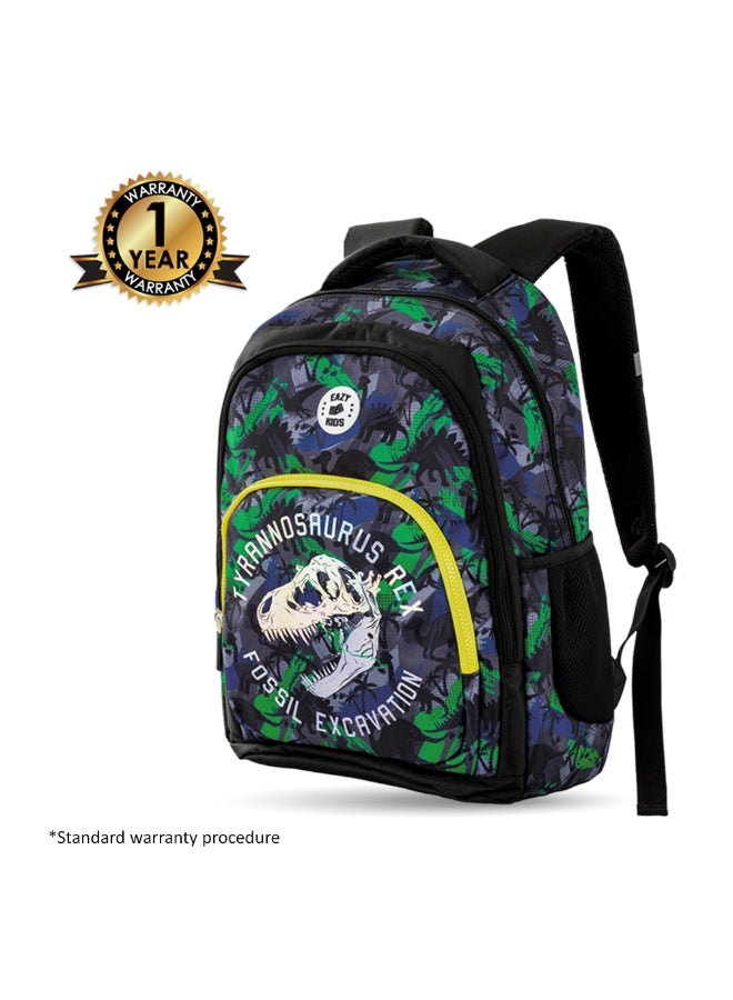 Eazy Kids 17" Set of 5 Backpack w/ Water Bottle, Lunch Box, Lunch Bag and Pencil Case - T-Rex - Image 3