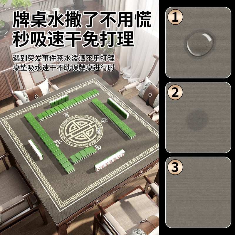 New Chinese-Style Mahjong Table Mat, Square, Non-Slip, Wear-Resistant Tablecloth, Eight Immortals Table Desktop Protection Mat, Thickened Diatomaceous Earth - Image 4