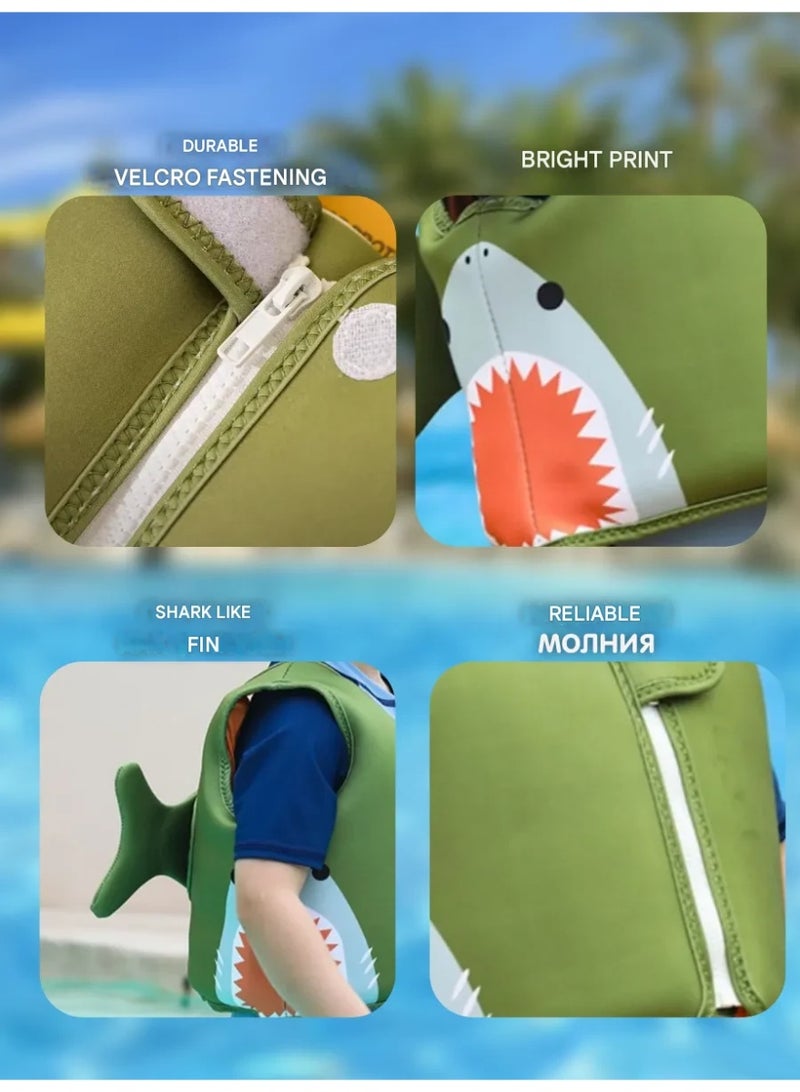 NIBEMINENT Kids Swimming Vest Adjustable Buoyancy Float Jacket, Swimming Training Aid Children Buoyancy Aid Swim Assistance - Image 3