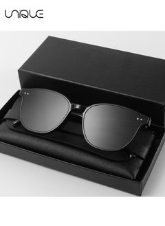 Unique Sunglasses, Stylish Sunglasses, UV Protection, Anti-Eye Fatigue Stylish Sunglasses for Driving Travel (Black)  - Image 3