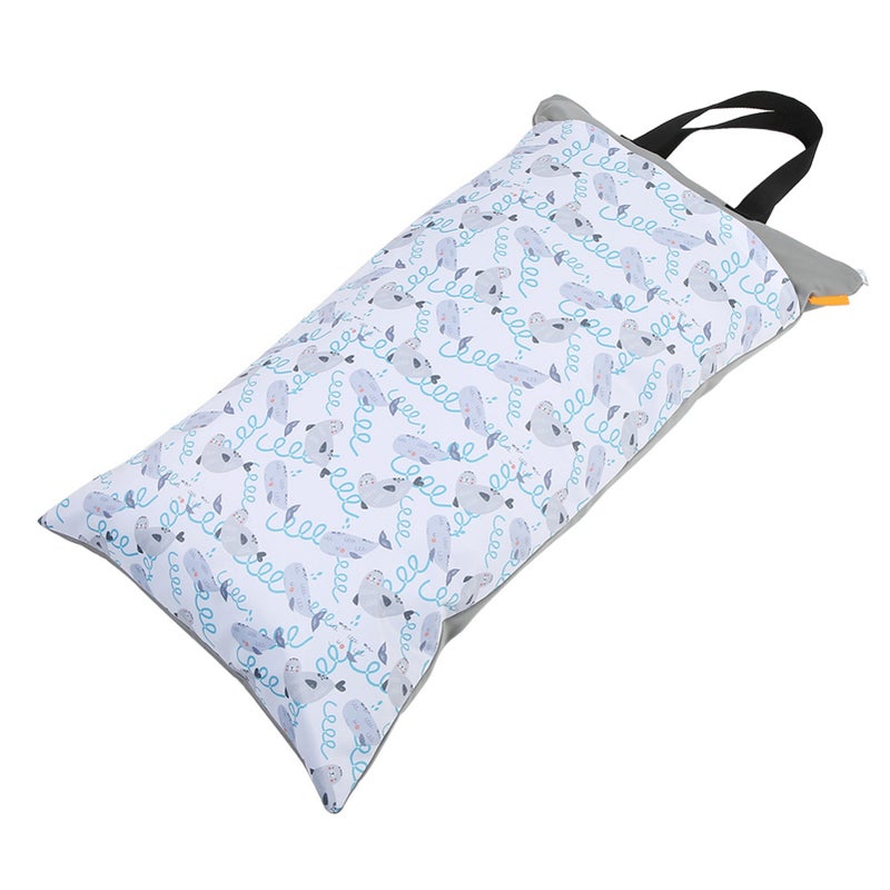 Large Hanging Wet/Dry Cloth Diaper Bag Waterproof Baby Inserts Nappy Laundry Storage Bag EF204 - Image 3