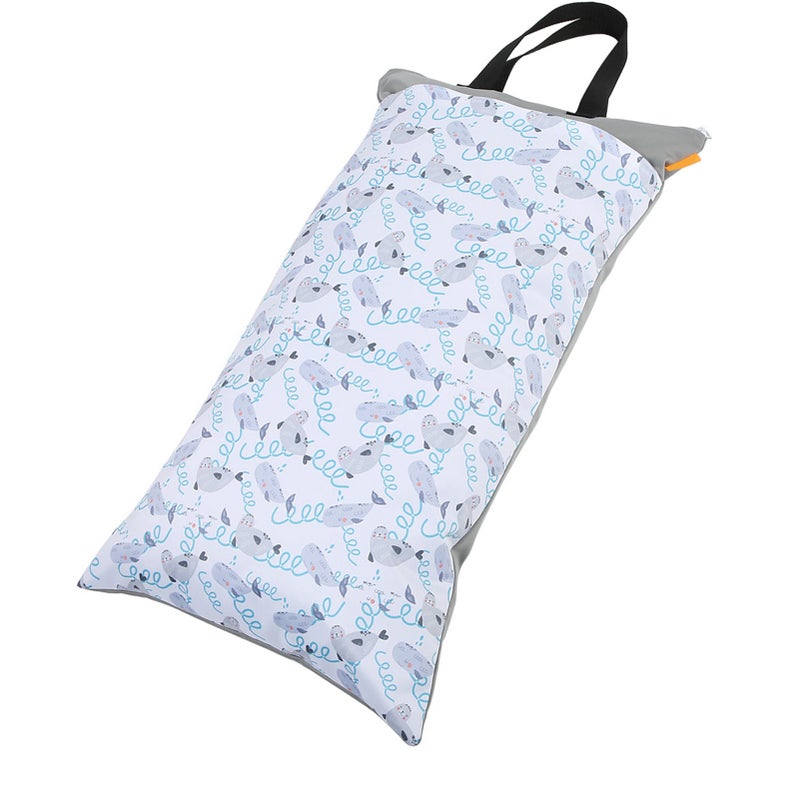 Large Hanging Wet/Dry Cloth Diaper Bag Waterproof Baby Inserts Nappy Laundry Storage Bag EF204 - Image 5