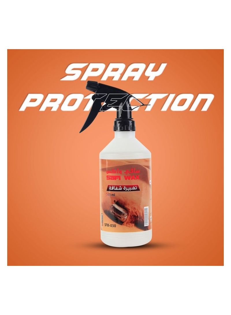 SAFI WAX SFW030 Car Paint Protection Spray 500ml, Spray For Car Paint Protection in Sand Drive Or Long Drive - Image 1