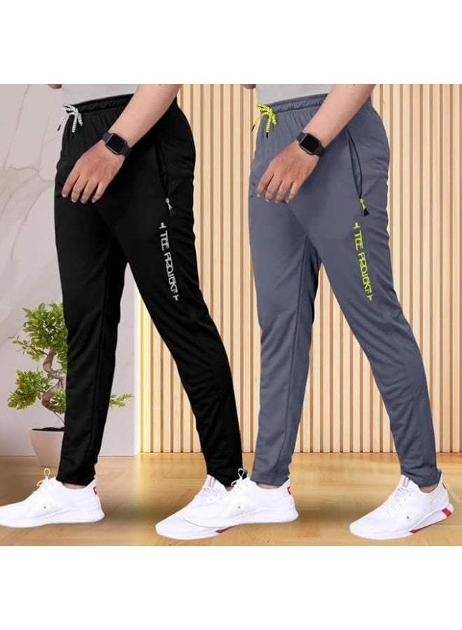 بنطال رياضي للرجال من TEE PROJEKT - تصميم عصري بلون موحد مع جيب، مناسب للأنشطة الرياضية واليوغا (عبوة من قطعتين) - مقاس L - Image 4