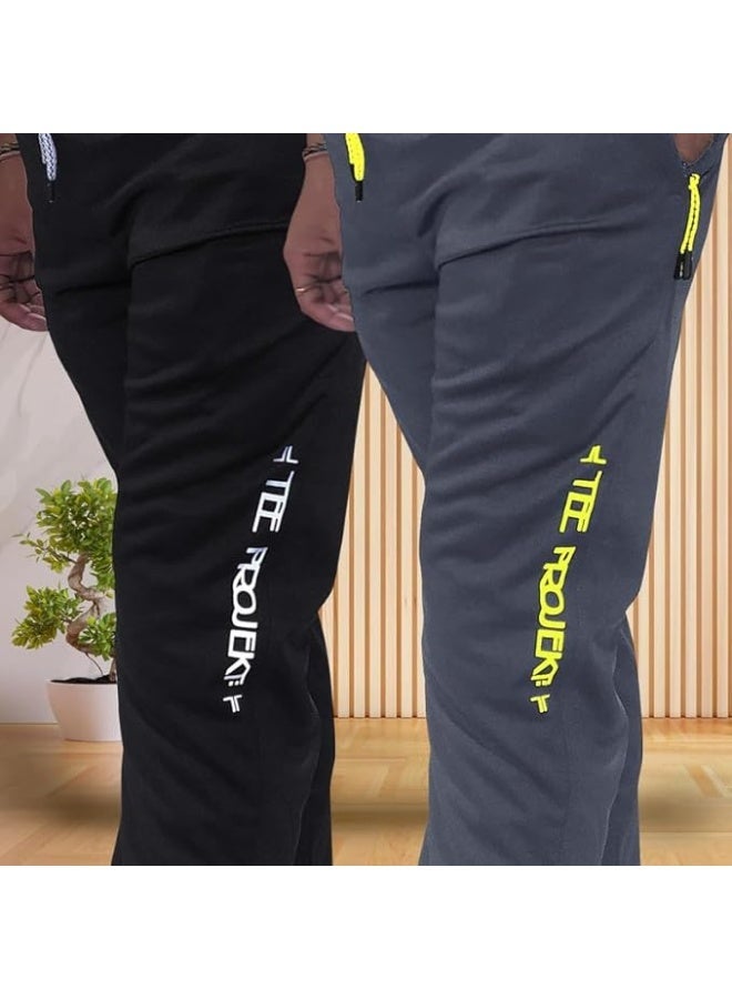بنطال رياضي للرجال من TEE PROJEKT - تصميم عصري بلون موحد مع جيب، مناسب للأنشطة الرياضية واليوغا (عبوة من قطعتين) - مقاس L - Image 3