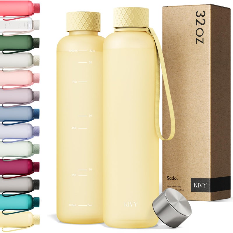 Kivy Slim Water Bottle 32Oz [Lightweight & Shatterproof] - Reusable Tritan Water Bottle - Leak Proof Bottle For Women & Men - No Spill - Dishwasher Safe Water Bottle Bpa Free - Image 1