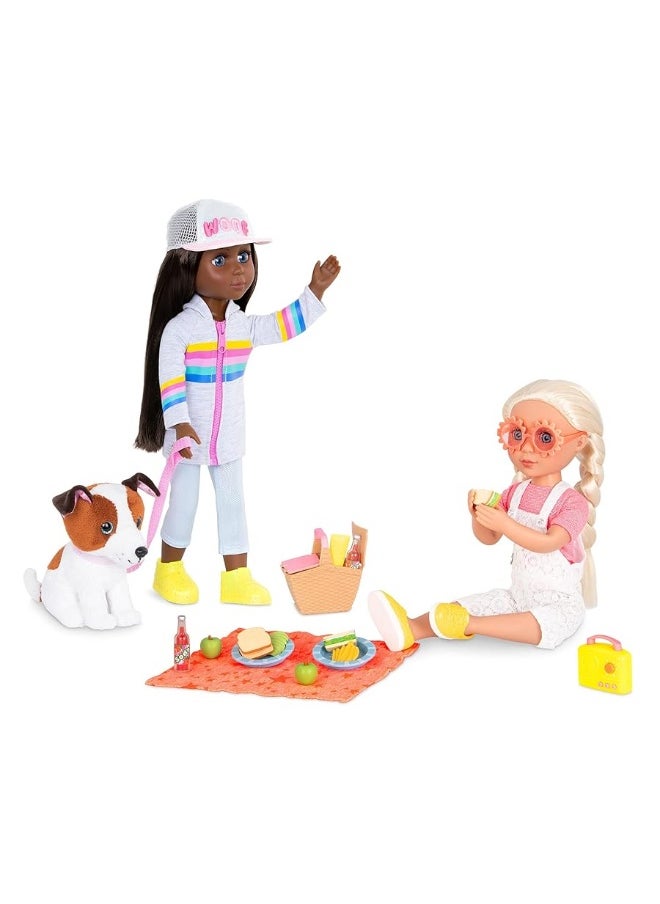 Glitter Girls - Glitter Girls â€“ GG Picnic Set â€“ Picnic Basket, Retro Radio, & Play Food Items â€“ 14-inch Doll Accessories for Kids Ages 3 and Up â€“ Childrenâ€™s Toys - Image 1